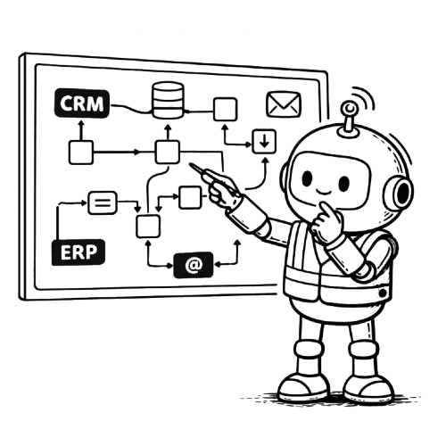 Gabbo diseñando flujos de automatización